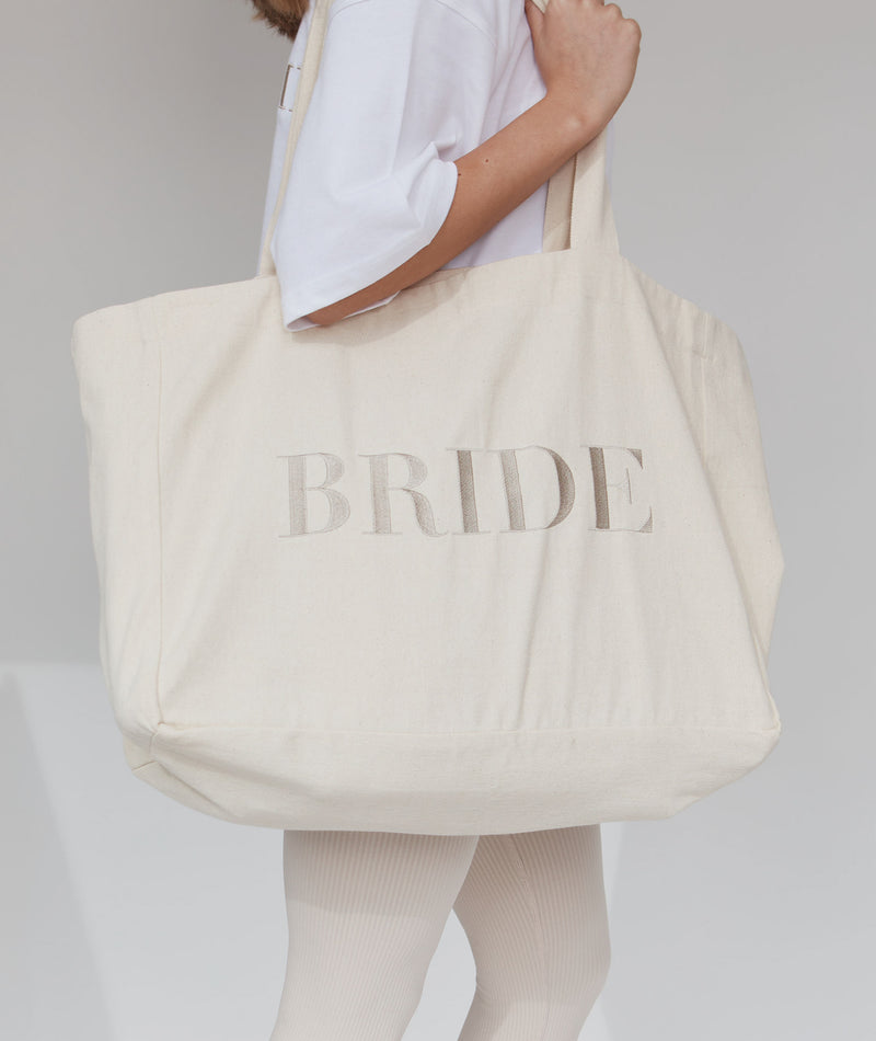 Bride Statement Tote Bag - Champagne