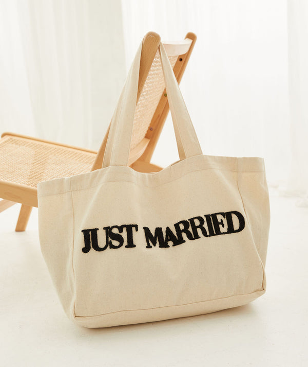 Just Married Tote Bag