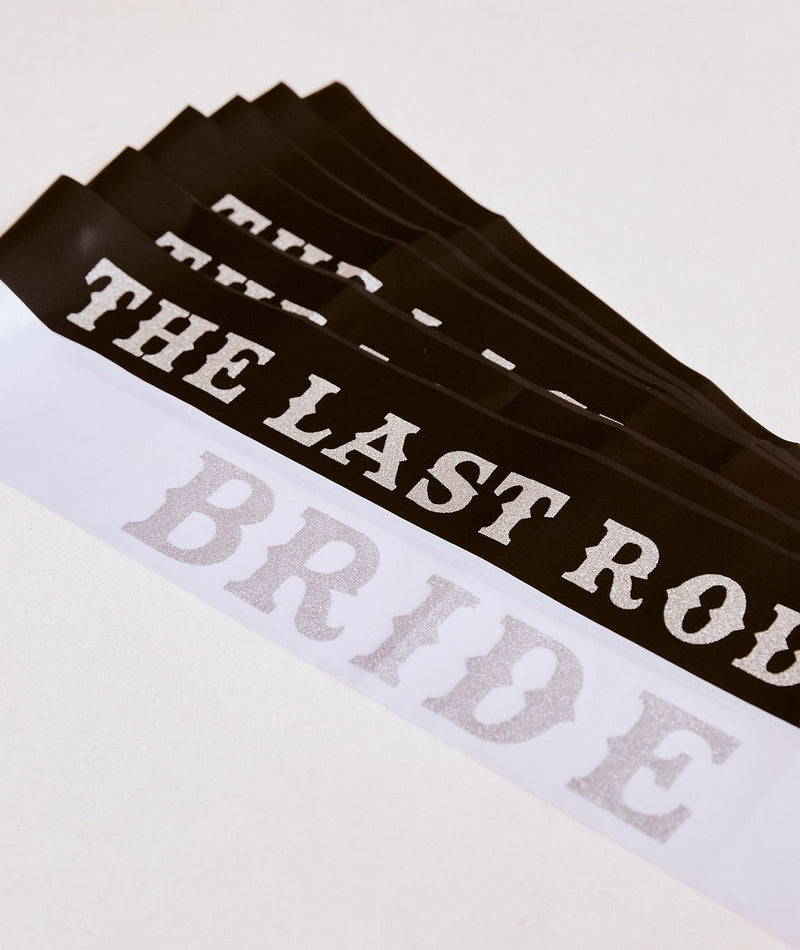 The Last Rodeo Bridal Sash 11 pc Set