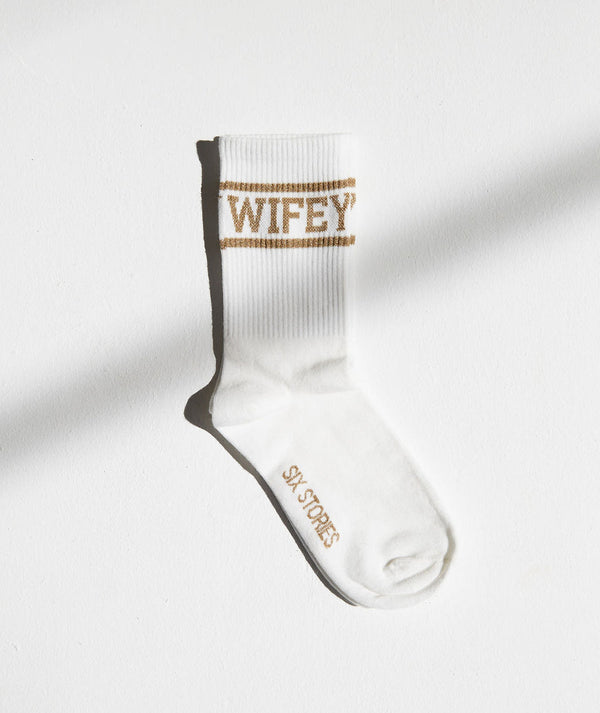 Wifey Socks - Gold