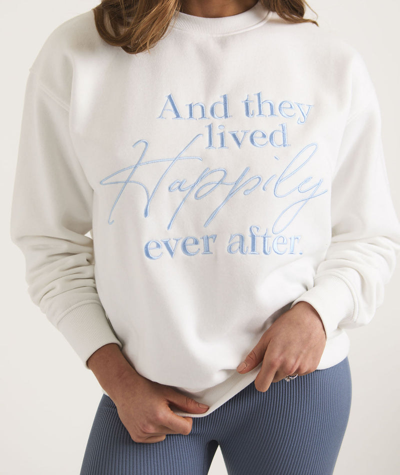 Happily Ever After Sweatshirt - White