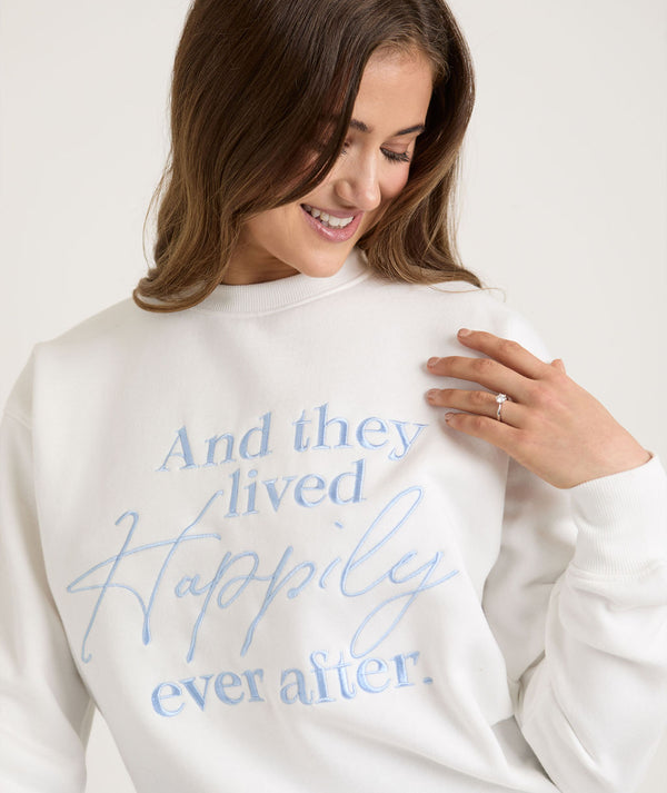 Happily Ever After Sweatshirt - White