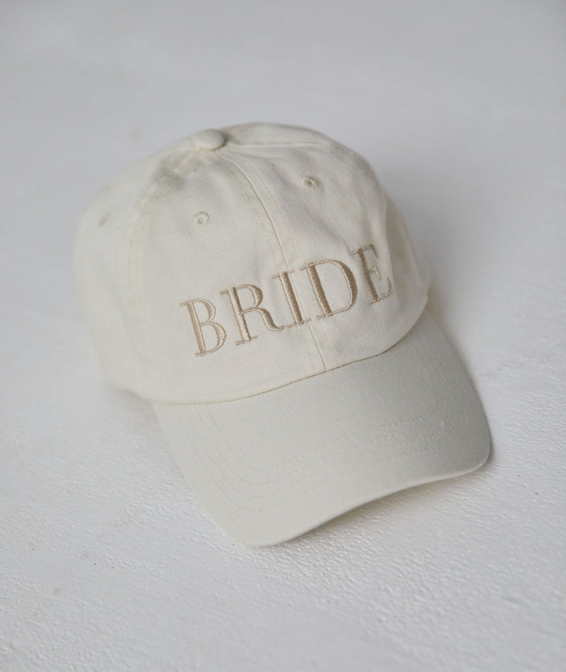 Bride Embroidered Baseball Cap - Champagne